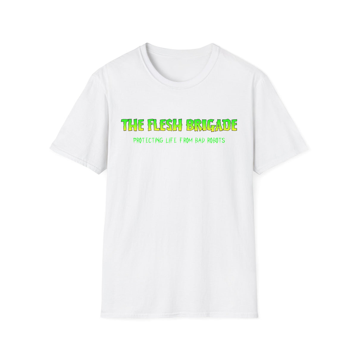 White OG Shirt | Green/Yellow Fade