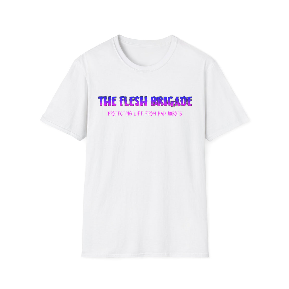 White OG Shirt | Blue/Magenta Fade