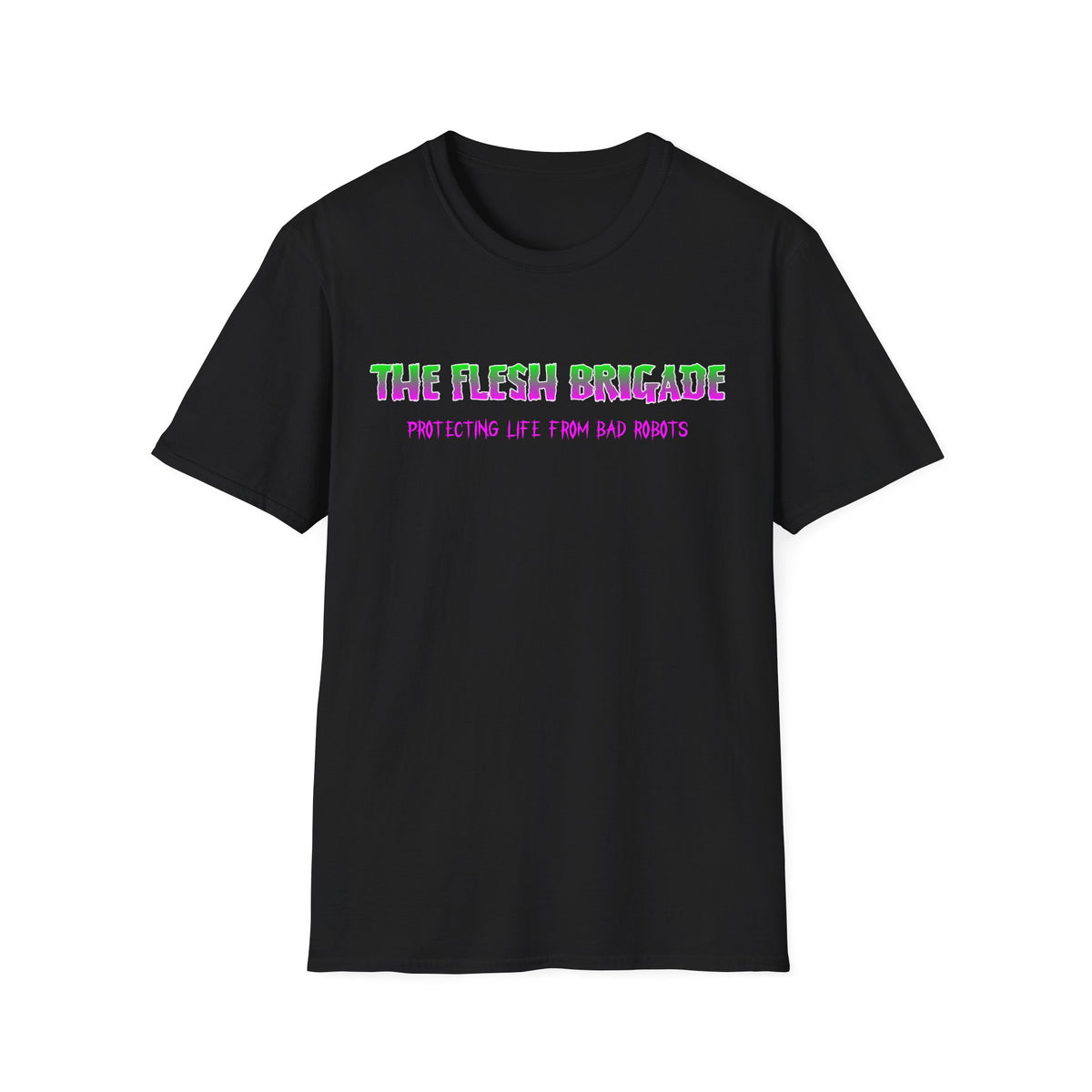Black OG Shirt | Green/Magenta Fade